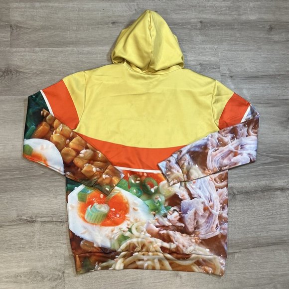 Ramen Noodle Soup Hoodies Men’s L Pullover Sweater 3D Print Fun Pouch Casual - Picture 4 of 4